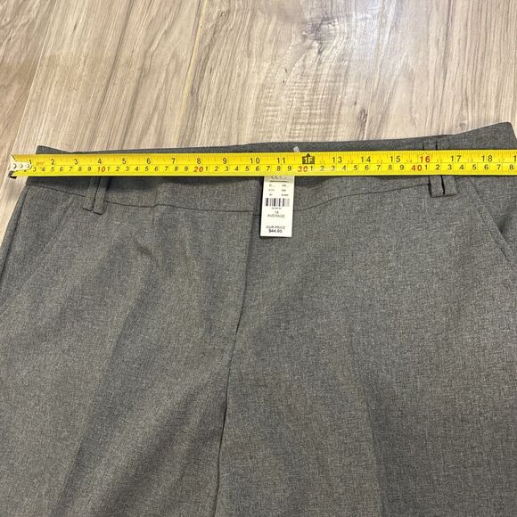 NWT New York Company Grey Front Crease Wide Leg Dress Work Pants Chic  Size 16 - Picture 4 of 9